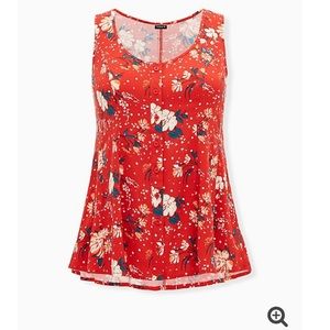 NWT torrid floral tank top, size 1
